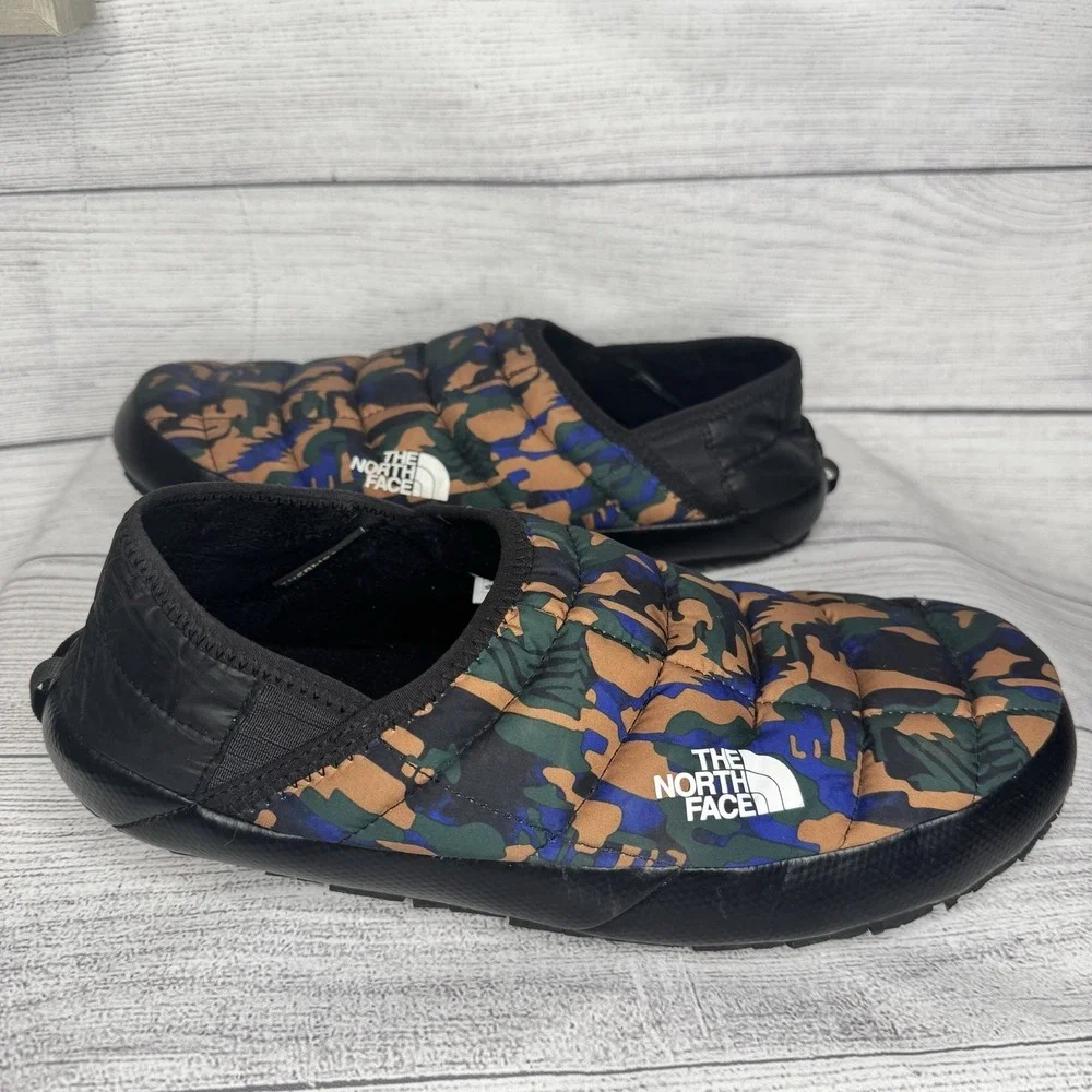 North Face Men's 10 Thermoball Traction Mule V‎ Thyme Brushwood Camo Slippers